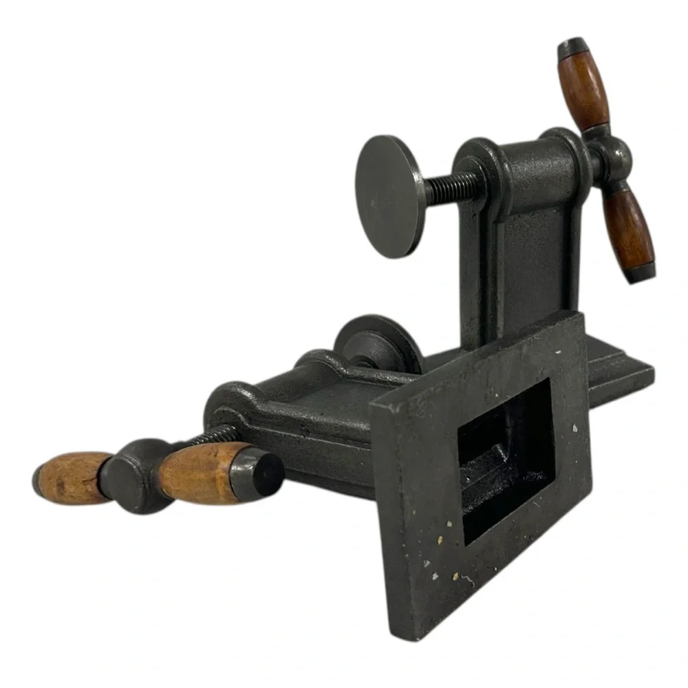 Restoration Hardware Pair Of Cast Iron Vise Screws Industrial Bookends